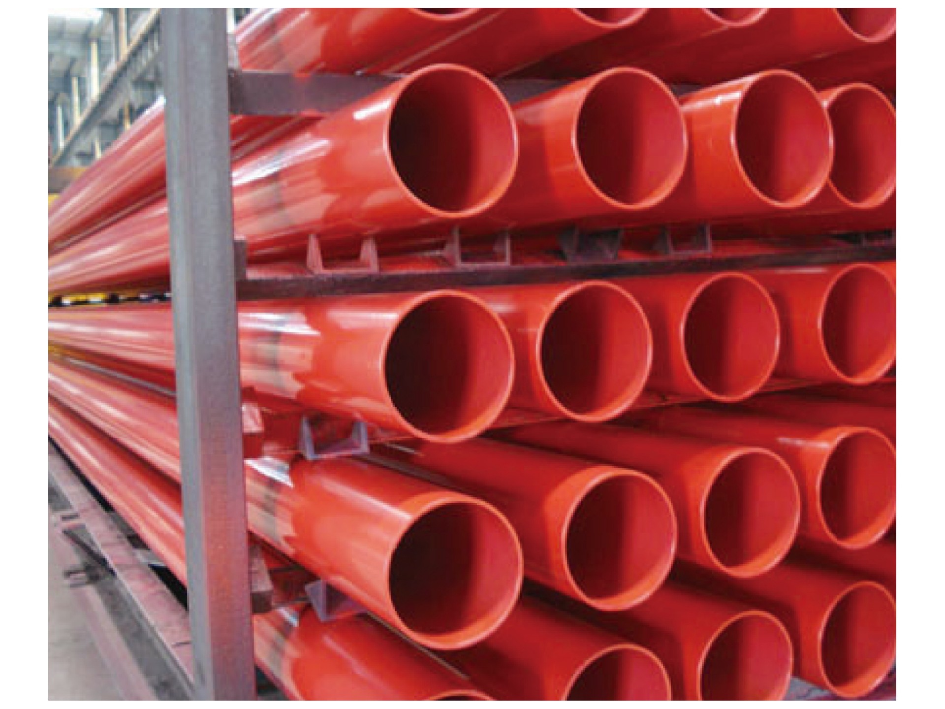 管材-紅色內(nèi)外涂塑鋼管