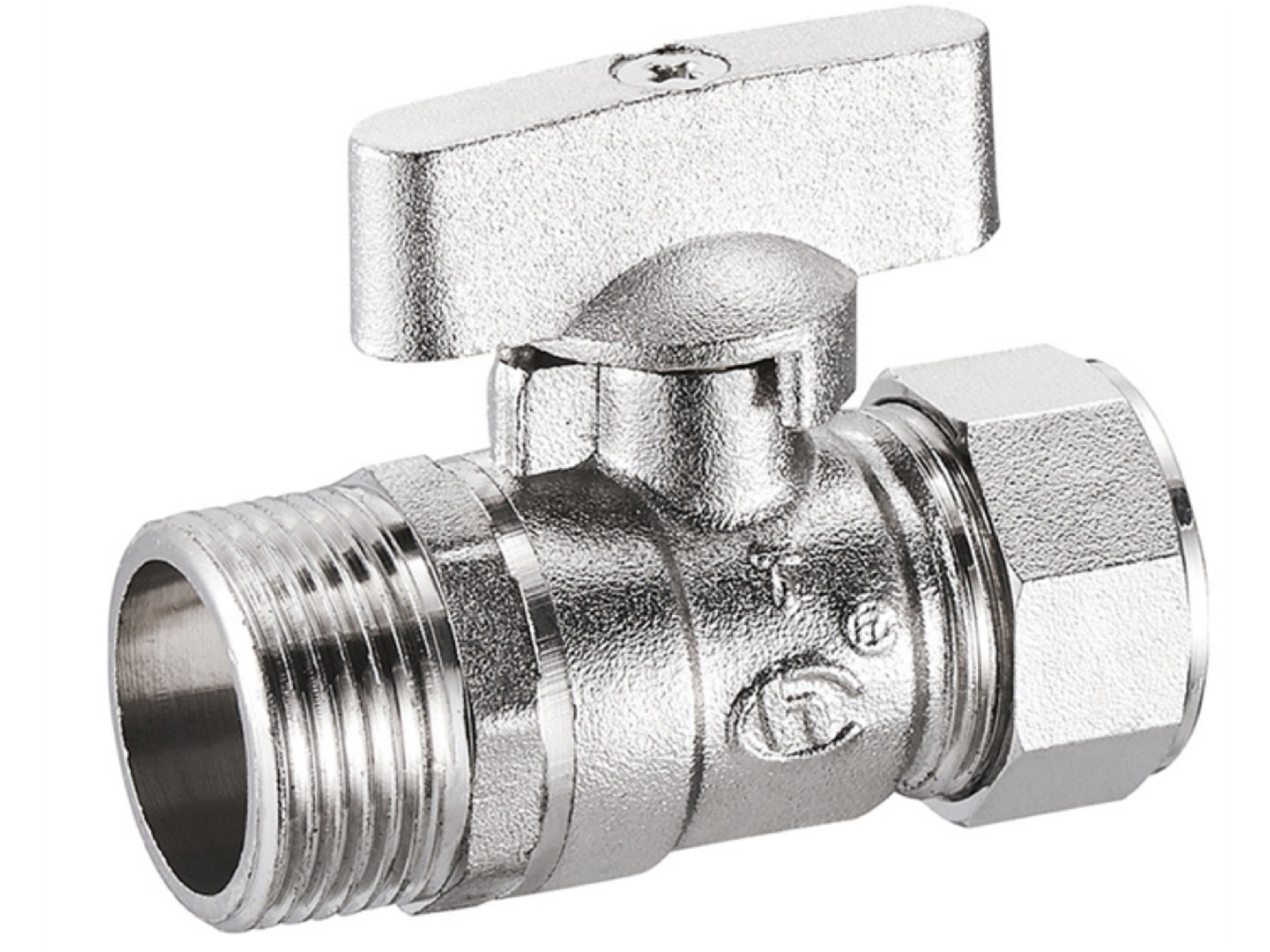 蝶柄鋁塑外絲球閥